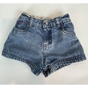 Dereon Jean Shorts Girl 3T Toddler Denim Shorts Blue Elastic Waist